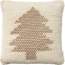 minimalist tree neutral accent pillow   