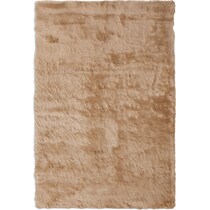mink light brown area rug  x    