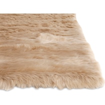 mink light brown area rug  x    