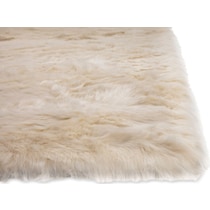 mink white area rug  x    