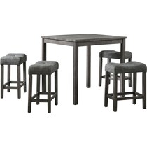mirabelle gray  pc counter height dining room   