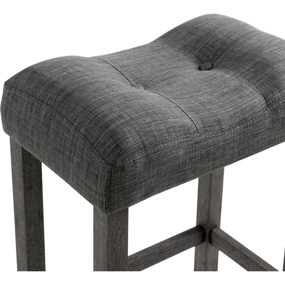 mirabelle gray bar stool   