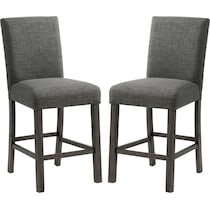 mirabelle gray counter height stool   