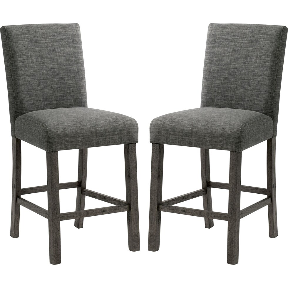 mirabelle gray counter height stool   