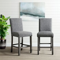 mirabelle gray counter height stool   