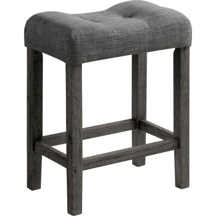 Mirabelle Counter-Height Stool - Charcoal
