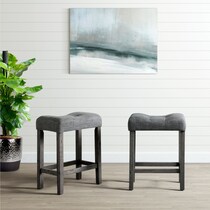 mirabelle gray counter height stool   