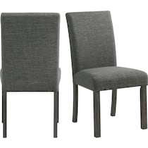 mirabelle gray dining chair   