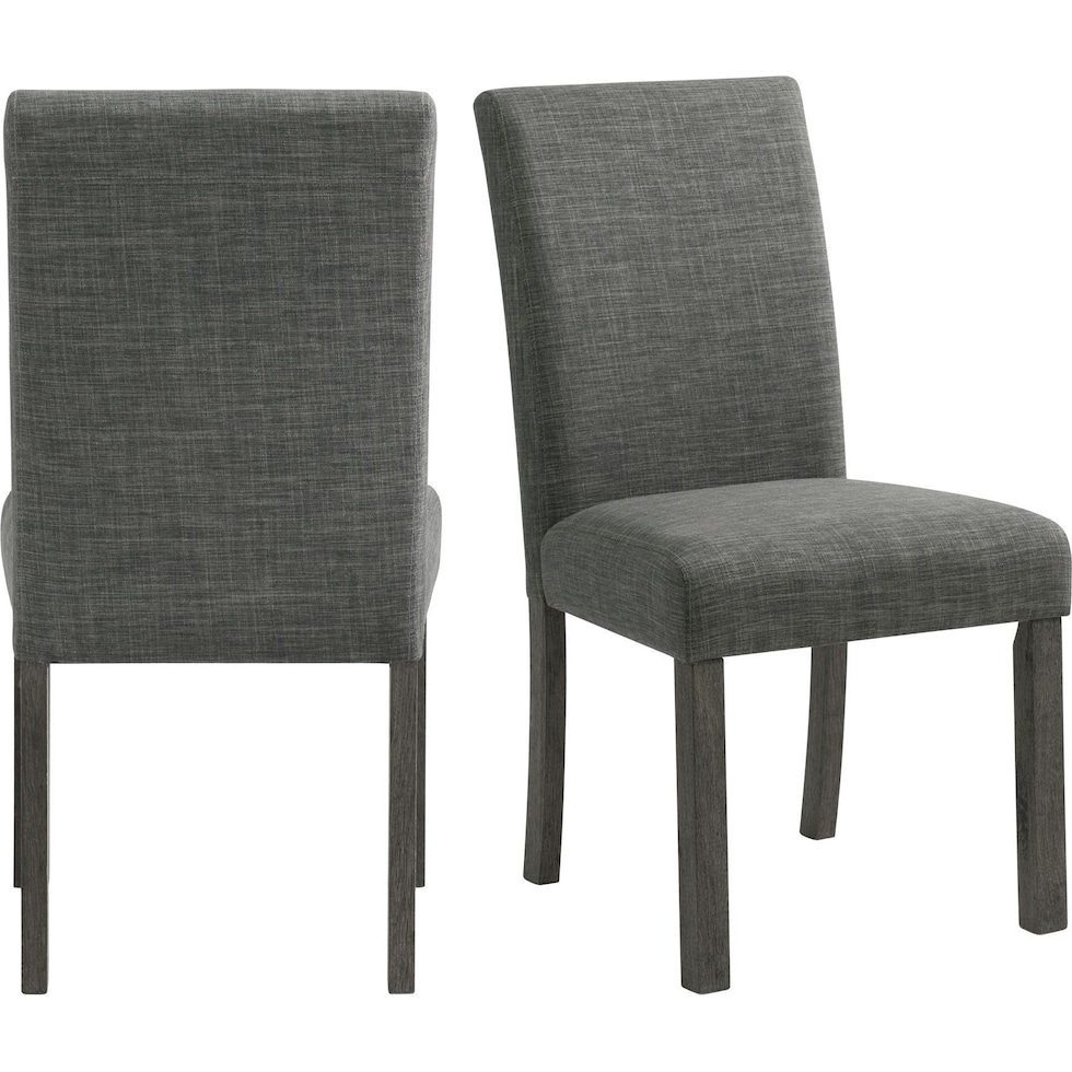 mirabelle gray dining chair   