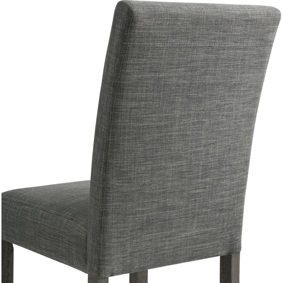 mirabelle gray dining chair   