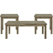mirabelle light brown  pc occasional tables   