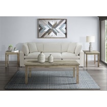 mirabelle light brown  pc occasional tables   