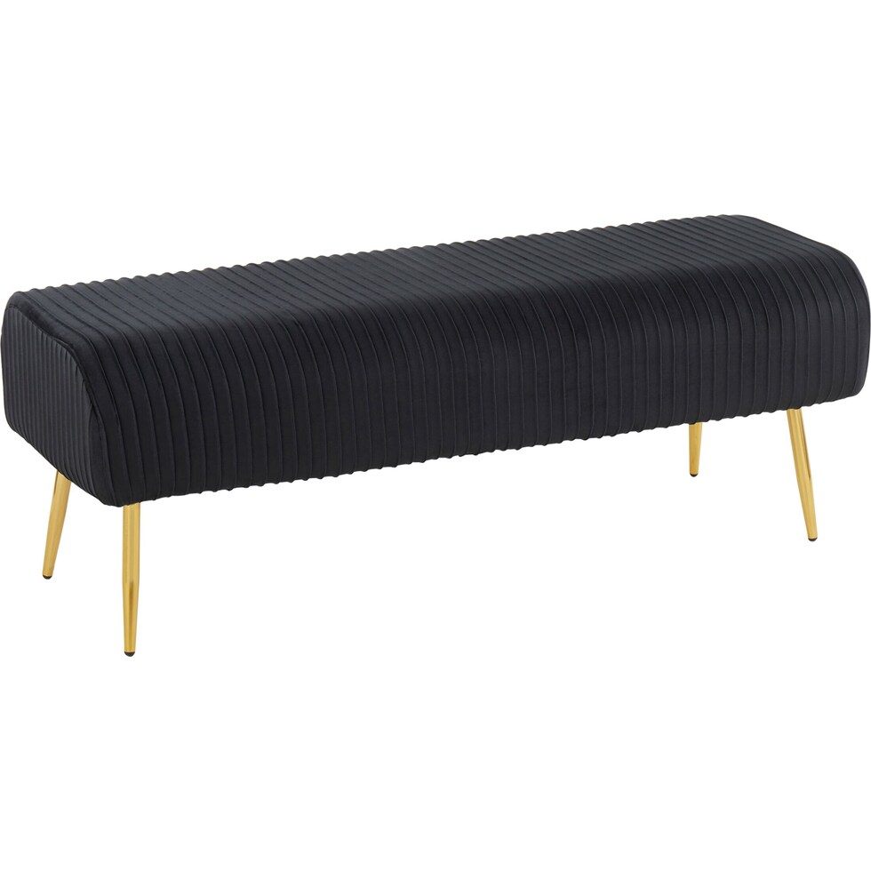 mirage black bench   