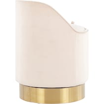 mirage gold cream vanity stool   