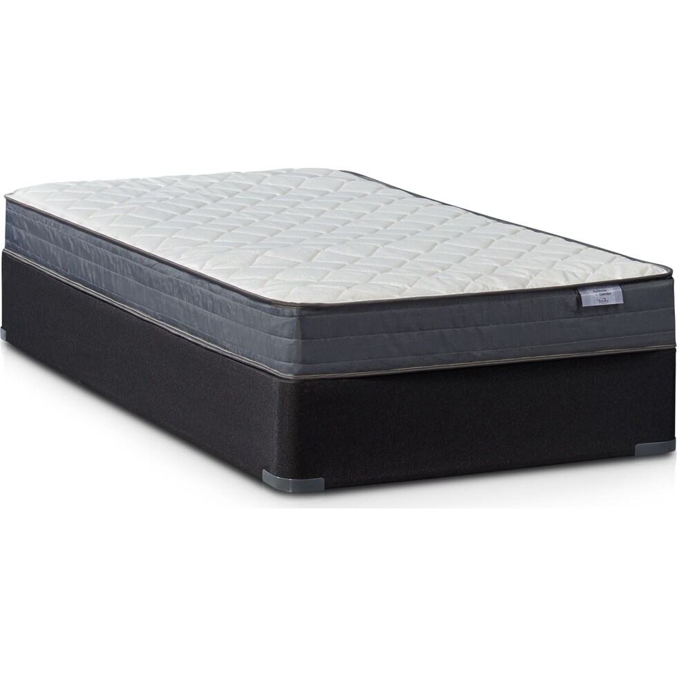 mirage white queen mattress split foundation set   