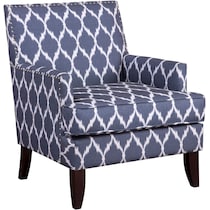 miranda blue accent chair   