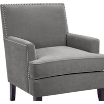 miranda gray accent chair   
