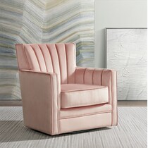 miraya pink accent chair   