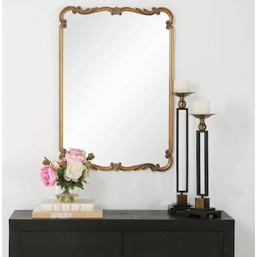Hollyn Wall Mirror - Antique Gold