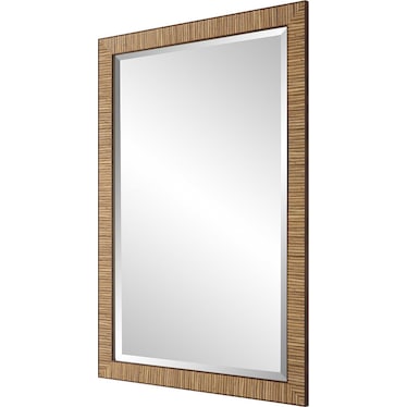 Hezekiah 32" Wall Mirror - Natural