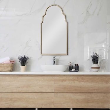 Scottlynn Wall Mirror - Warm Silver