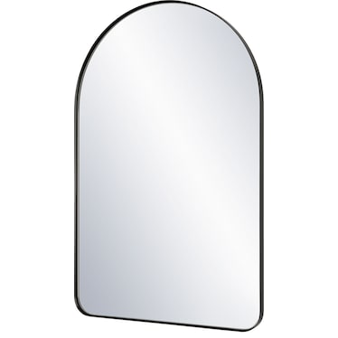 Emmalee Wall Mirror - Satin Black