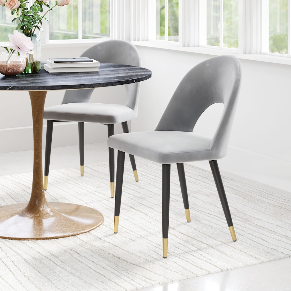 mirsalehi gray dining chair   