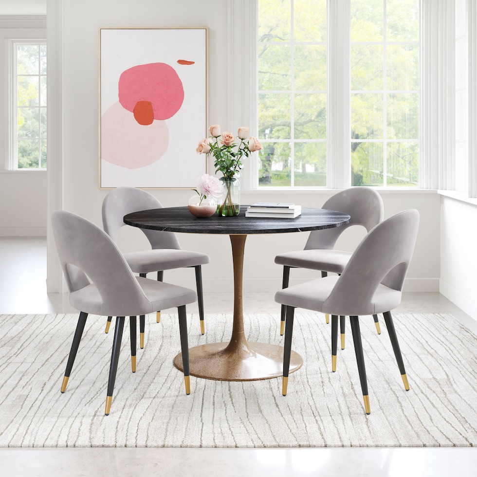 mirsalehi gray dining chair   