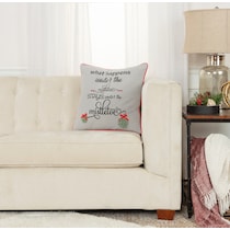 mistletoe gray accent pillow   