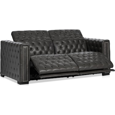 Mitchell 2-Piece Dual-Power Reclining Sofa - Charcoal