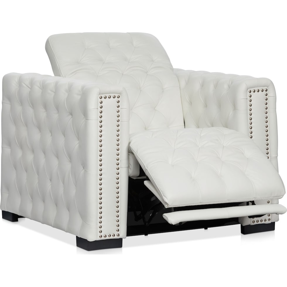 mitchell white recliner   