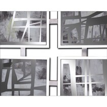 mixed emotions silver wall art   
