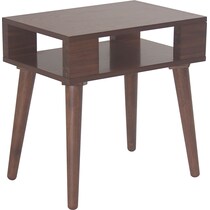 moa dark brown end table   