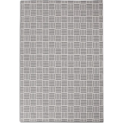 Mod Basket 5 X 8 Indoor/Outdoor Area Rug - Gray