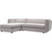 molina white sectional   