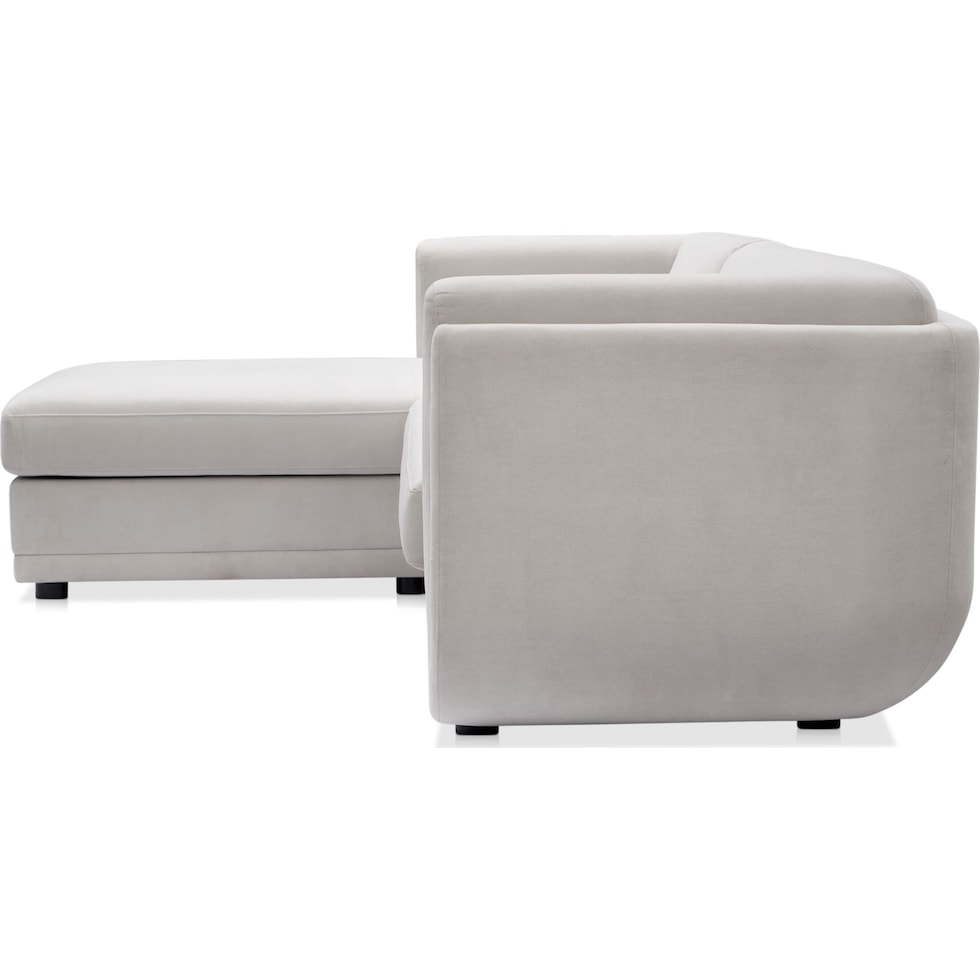 molina white sectional   
