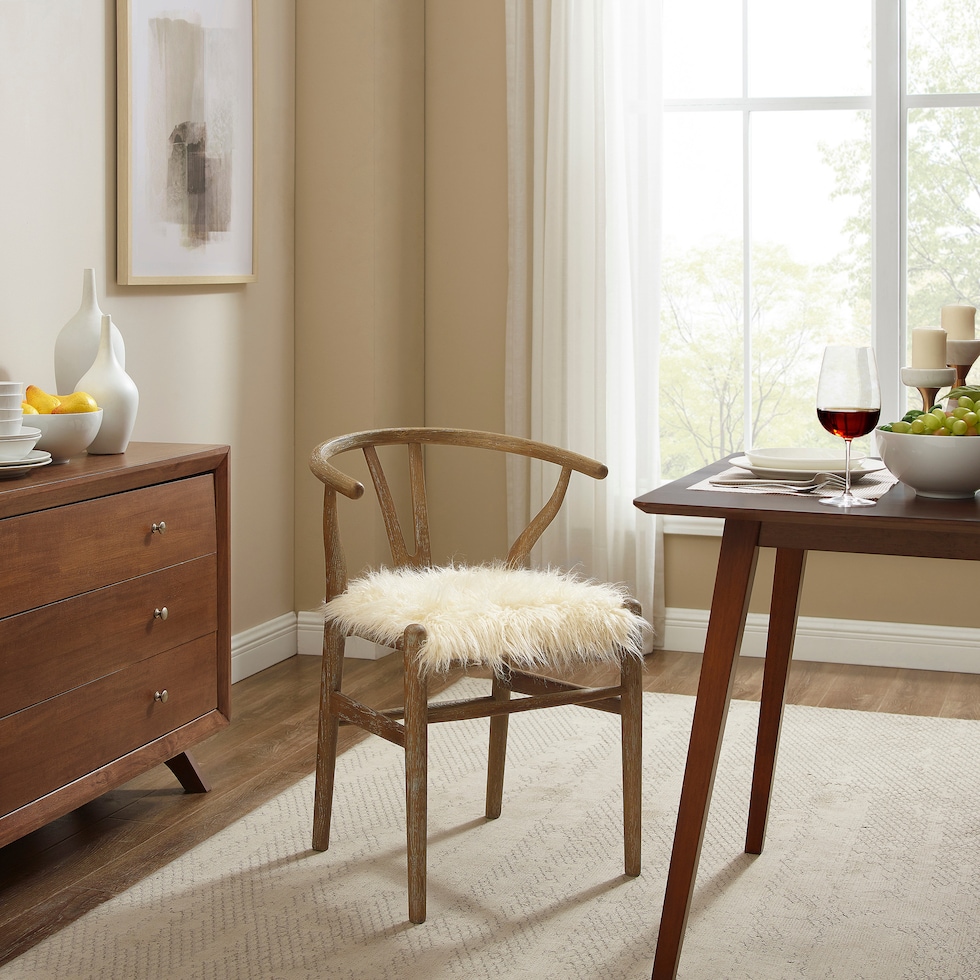 monarch brown and cream accent chair   