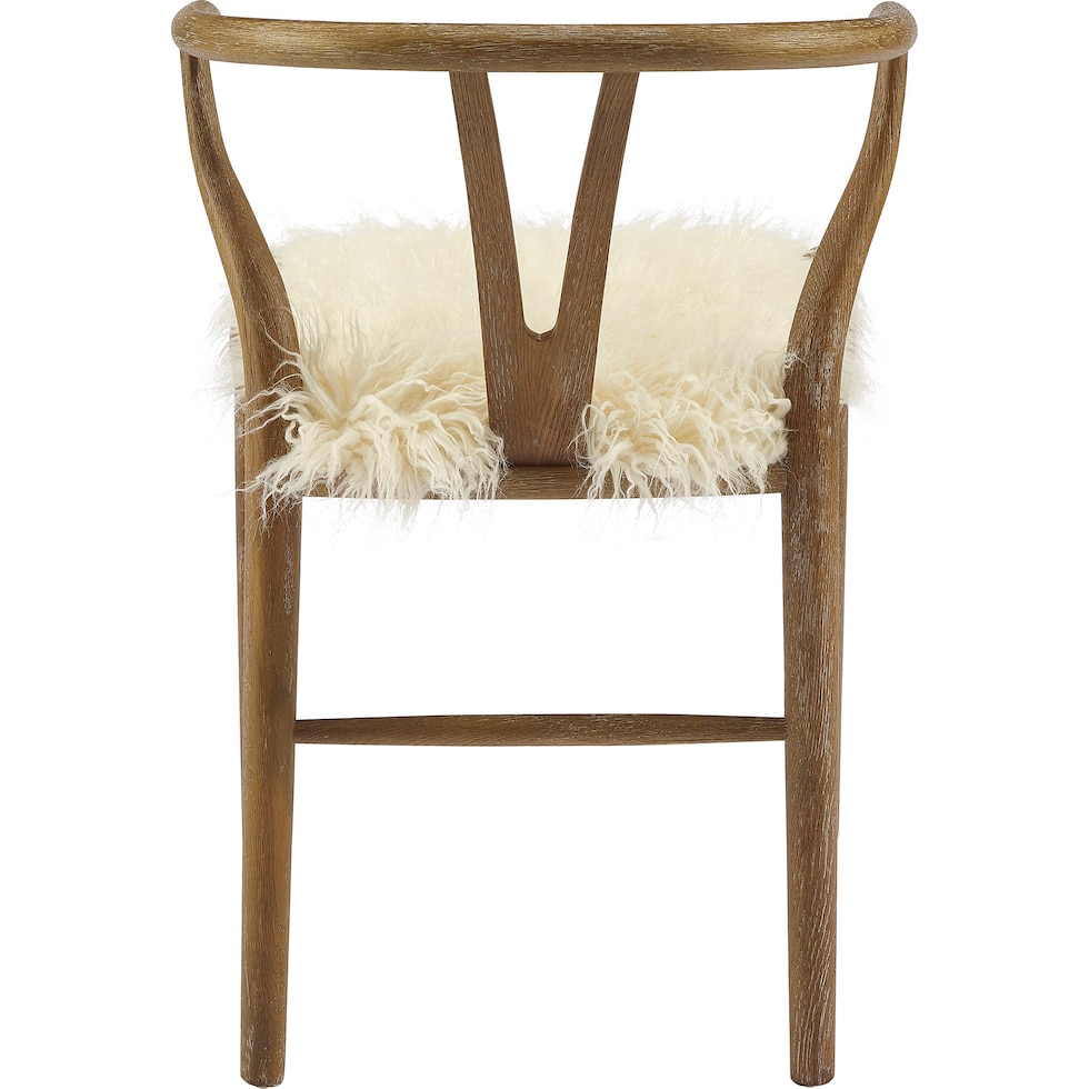 monarch brown and cream accent chair   