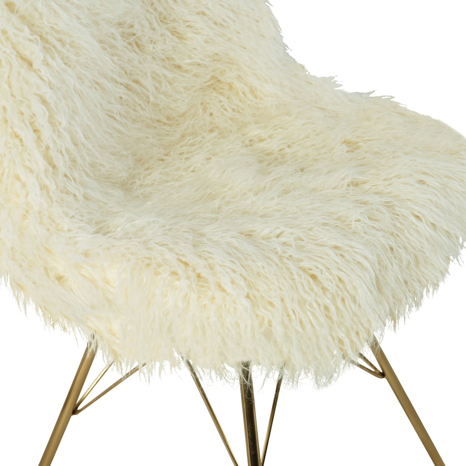 monarch white accent chair   