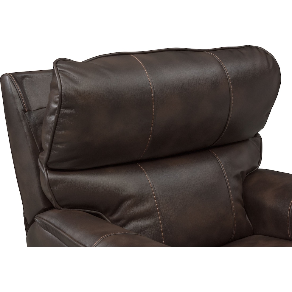 mondo dark brown recliner   