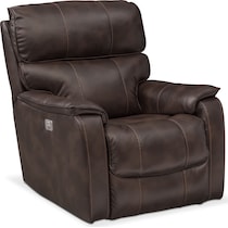 mondo dark brown recliner   