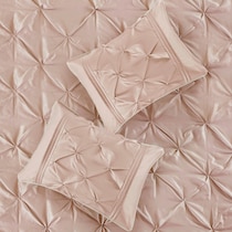 monet pink queen bedding set   