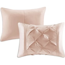 monet pink queen bedding set   