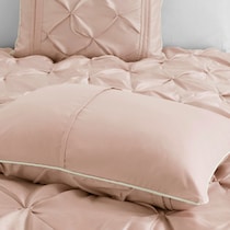 monet pink queen bedding set   
