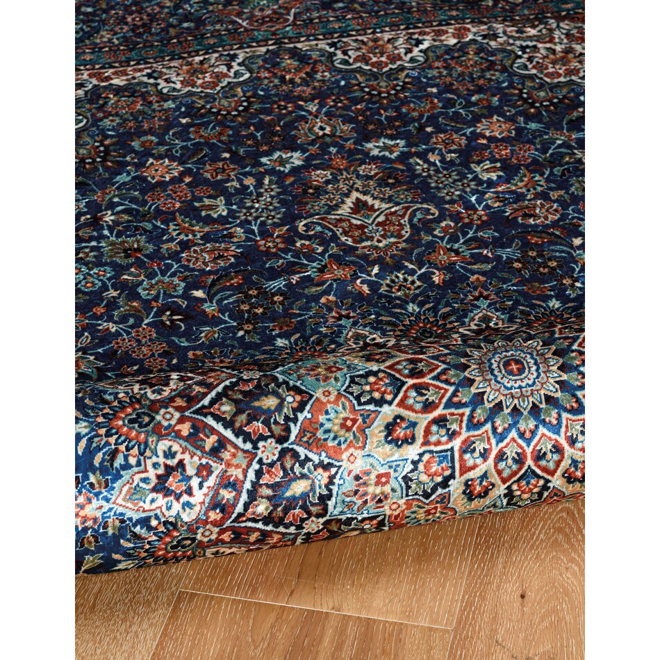 mongo blue area rug  x    