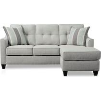 monica gray  pc sectional with chaise   