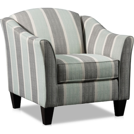 Monica Striped Accent Chair