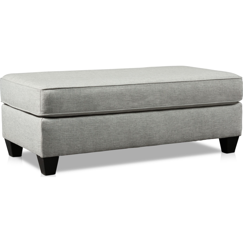monica gray ottoman   