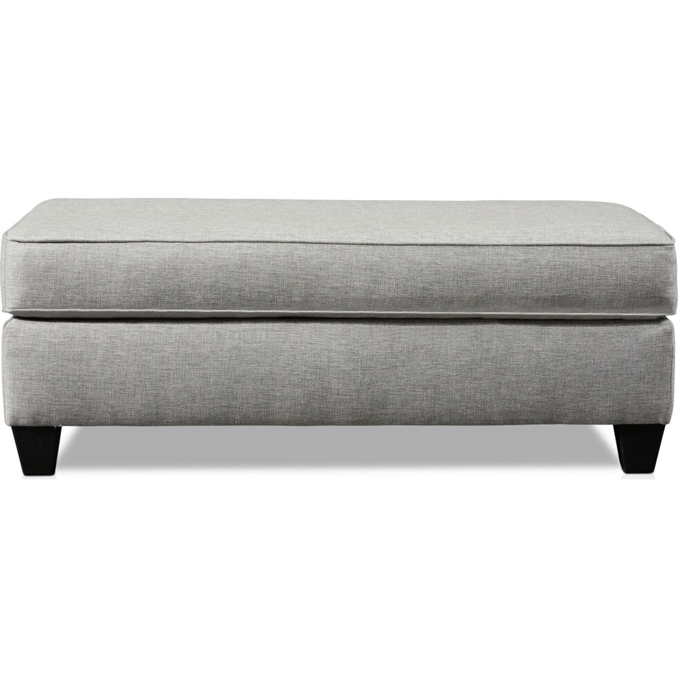 monica gray ottoman   