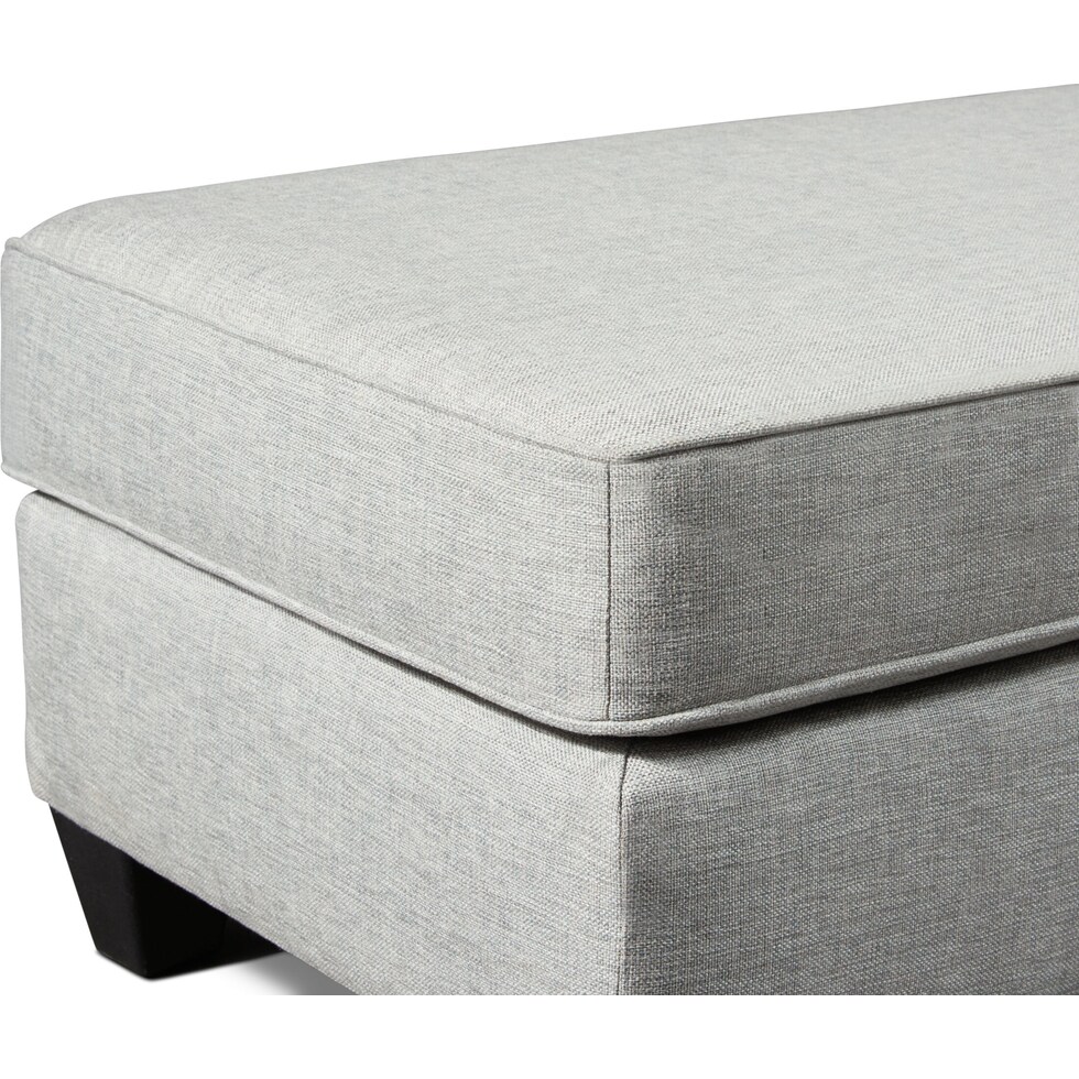 monica gray ottoman   